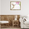 Stupell Industries Hummingbird & Bluebell Flower Black Framed Floater Canvas Wall Art - 2 of 4