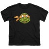 Teenage Mutant Ninja Turtlet. Patrick's Day Clover Michelangelo Youth T Shirt, Black - 2 of 4