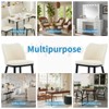 2 - Pack Velvet Dining Chairs, Beige Heart - Back,Wood Legs, Mid - Century Modern Accent Chairs for Kitchen/Living Room, 300LBS Capacity - 3 of 4