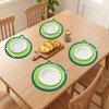 REGALWOVEN Farmhouse Round Placemats Set of 6 Woven Placemats for Dining Table Decor Kitchen Table Mat Wipe Clean - 3 of 4