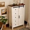 Shoe Storage Cabinet for Entryway,Bedroom,Flip Door Design Shoe Cabinet,White Finish - 3 of 4