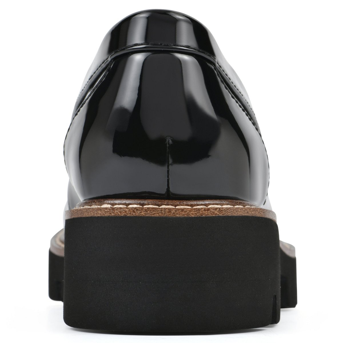 Женские туфли White Mountain Women's Gunner Lug Sole Loafer, Black Patent, 8 — фото 5