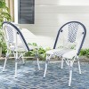Zoya Chair (Set Of 2) - Indoor/Outdoor - PAT4037 - Blue/White - Safavieh - 2 of 4