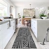 Abstract Area Rugs Soft Modern Rug for Bedroom Ultra-Thin Non Slip Washable Throw Carpet for Living Room Dining Room Hallway - 3 of 4
