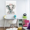 Stupell Industries Nursery Floral Elephant Canvas Art - 3 of 4