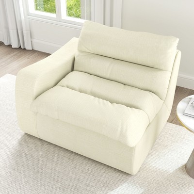 CAVINAS Lazy Floor Sofa, Modern Armless and Backless Sofa Chair, Comfy Accent Bean Bag Couch, Suitable for Living Room Bedroom Office