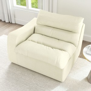 CAVINAS Lazy Floor Sofa, Modern Armless and Backless Sofa Chair, Comfy Accent Bean Bag Couch, Suitable for Living Room Bedroom Office - 1 of 4