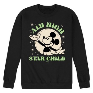 Men's - Disney - Aim High Star Child Graphic Fleece Sweatshirt - 1 of 4