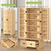 Buenhomino Tall Farmhouse Pantry Cabinet,Freestanding Storage Cabinet with Drawer for Kitchen,Dining Room or Living Room - 3 of 4