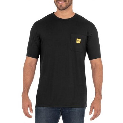 Wells Lamont Men's Short Sleeve Jersey Plaited Performance Pocket Tee