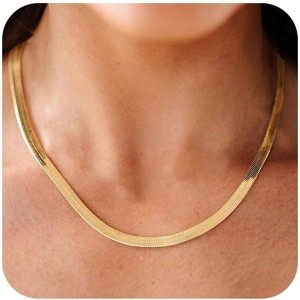 Snake Chain Necklace for Women Advanced, Minimalist, Versatile for Daily Use, Suitable - 1 of 4
