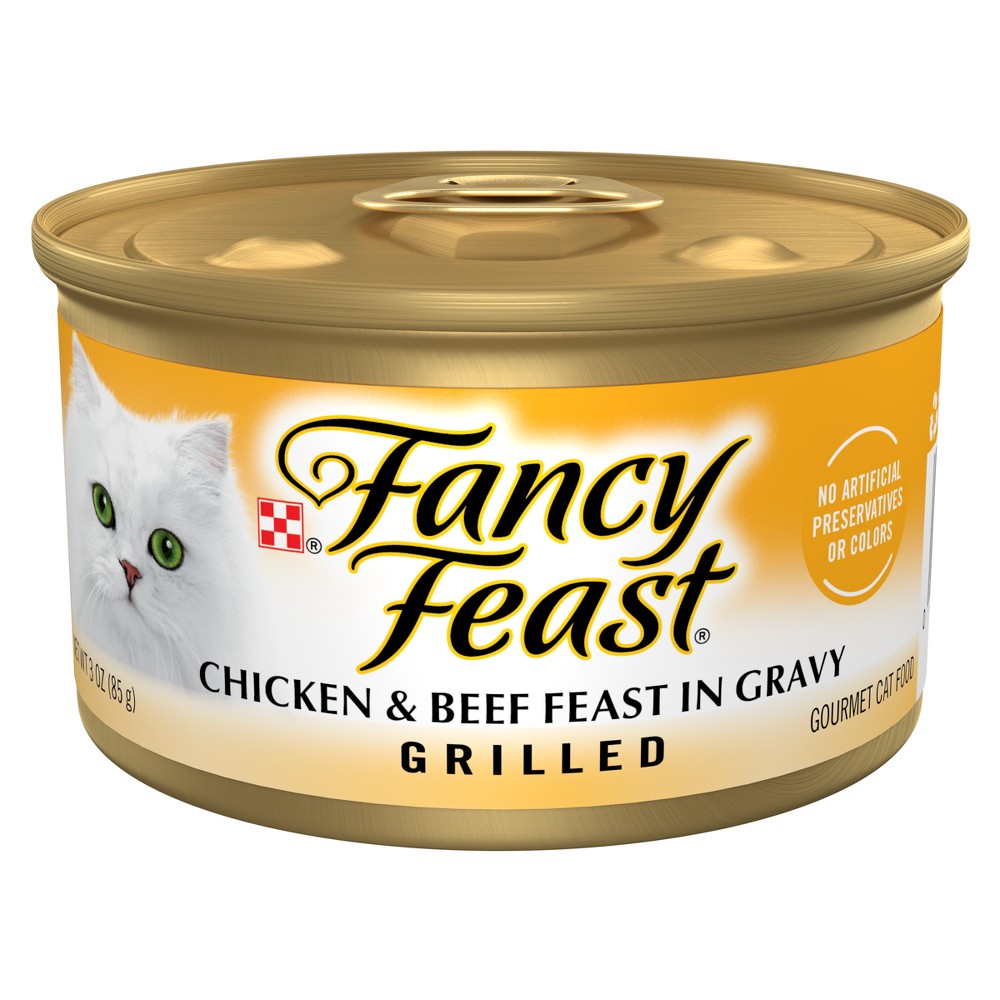 UPC 050000102174 product image for Purina Fancy Feast Grilled Gourmet Wet Cat Food Chicken & Beef Feast In Gravy -  | upcitemdb.com