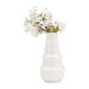 Sagebrook Home Decorative Ceramic Vase - Contemporary Ring Patterned Flower Vases for Home, Office Decorative - 3 of 4