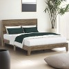 Galano Payne Luxe Platform Bed with Headboard in Oslo Oak, Black Oak, Concrete Gray, Dusty Gray Oak, Knotty Oak, Amber Walnut - 2 of 4