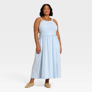 universal thread blue striped dress Pleated Silver Blue Mikado Wedding Dress Belt main image 0