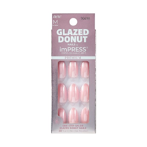 KISS Bare but Better Premium Press-On Nails, 'Shine', Pink, Medium