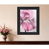 HomeRoots Pink Iris Black Framed Print Wall Art - 2 of 4