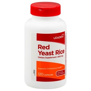 Leader 600 mg Capsules Red Yeast Rice 120 ea - 1 of 4