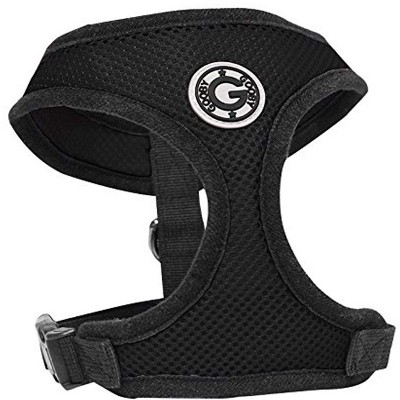 Gooby Soft Breathable Mesh Dog Harness for Small Pets, Large, Black