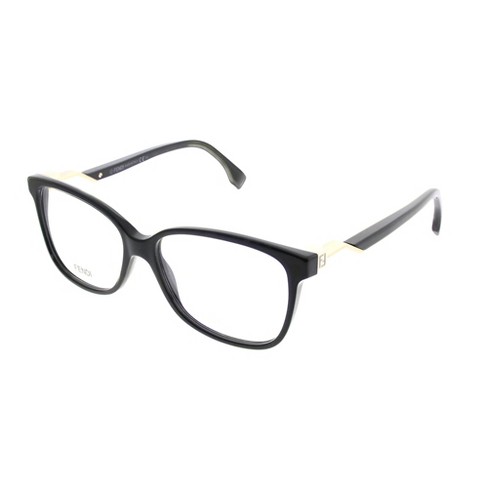 Fendi 807 Womens Rectangle Eyeglasses Black 53mm : Target