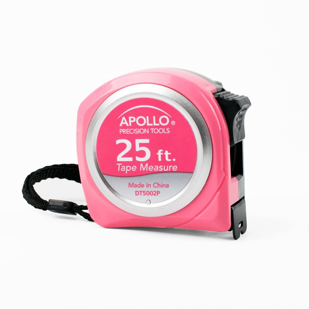 Photos - Tape Measure and Surveyor Tape Apollo Tools 25" DT5002P Tape Measure Pink