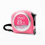 Apollo Tools 25" DT5002P Tape Measure Pink