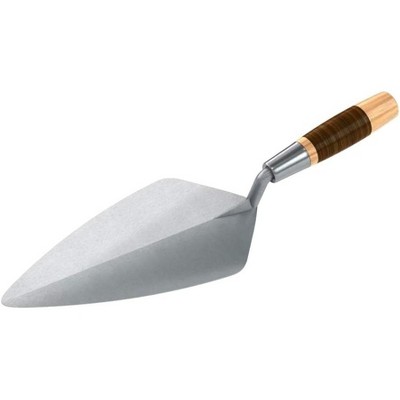 Bon Tool 72-555 Brick Trowel Forged 11-inch Narrow London Leather Handle