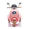 12V 2 Motors Kids Ride On Motorcycle, 2 Seater Electric Scooter Toy w/Music, Bluetooth, USB, Flip Seat, Storage Hooks & Oversized Trunk (Ages 3-6) - 3 of 4