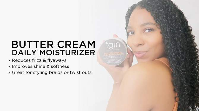TGIN Butter Cream Daily Moisturizer with Shea Butter + Vitamin E - 12oz, 2 of 8, play video