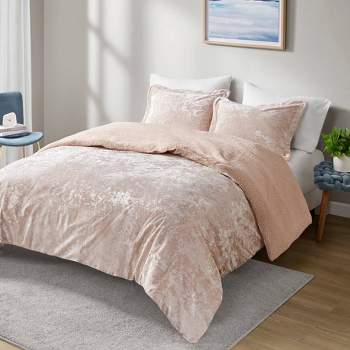 Arabella Reversible Crushed Velvet to Faux Shearling Soft Teen Comforter Set - Intelligent Design