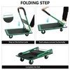 SKRAN Push Cart Dolly 330 lbs. Capacity Moving Platform Hand Truck Heavy Duty Space Saving Collapsible Swivel Push Handle Flat Bed Wagon - 2 of 4