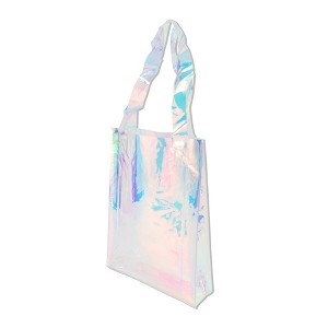 Unique Bargains Holographic Reusable Gift Bag Multicolor 1Pc - 1 of 4