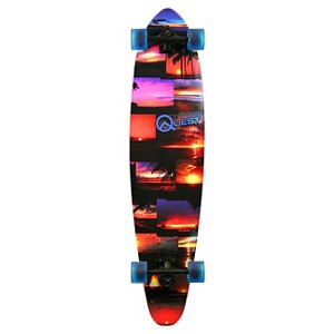 Quest 42" Pintail Longboard Skateboard - Island Sunset - 1 of 1