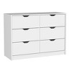 NicBex 6-Drawer Bedroom Dresser,Modern Dressers with Cut-Out Handles ,Chest of Drawers for Living Room,Dining Room,Hallway - 4 of 4