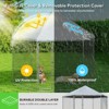 XBRIGH Outdoor Dog Kennel,Dog Kennel Outside with Waterproof and Security Lock,Galvanized Link Hexagonal Dog Kennel - 3 of 4