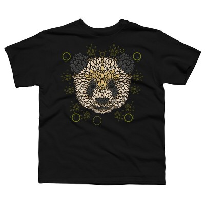 Boy's Design By Humans Panda Face By LetterQ T-Shirt