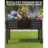 48x24x32 in Raised Garden Bed with Legs, Galvanized Steel Elevated Planter Box for Patio, Backyard, or Balcony, 400 lb Capacity - 4 of 4