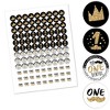 Big Dot of Happiness 1st Birthday Little Mr. Onederful - Boy First Birthday Round Candy Sticker Favors - Labels Fits Chocolate Candy (1 sheet of 108) - 2 of 4