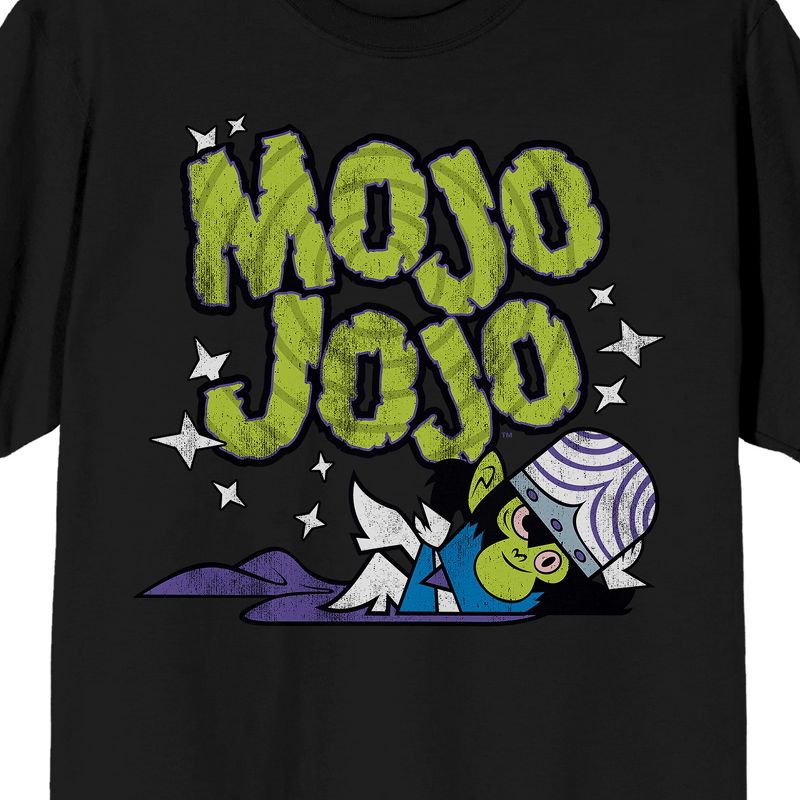 Powerpuff Girls Mojo Jojo Crew Neck Short Sleeve Black Men's T-shirt, 2 of 4