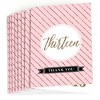 Big Dot of Happiness Chic 13th Birthday - Pink, Black and Gold - Birthday Party Thank You Cards (8 count) - 2 of 4