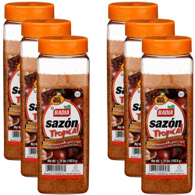 Badia Sazón Tropical with Coriander and Annatto - Pack of 6 - 1.75 lbs