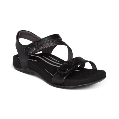 Aetrex Jess Adjustable Quarter Strap Sandal