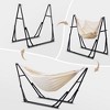 Ainfox 2 in 1 Portable Hammock Bed and Swinging Chair with Collapsible Steel Stand  With Carrying Bag - 4 of 4