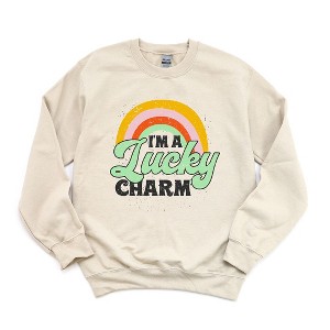 Simply Sage Market Women's Graphic Sweatshirt I'm A Lucky Charm - 1 of 3