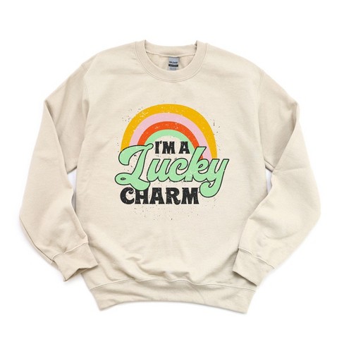 Simply Sage Market Women's Graphic Sweatshirt I'm A Lucky Charm - image 1 of 3