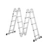 Cesicia 19FT Silver Metal 7-in-1 5-Step Folding Ladder - 3 of 4