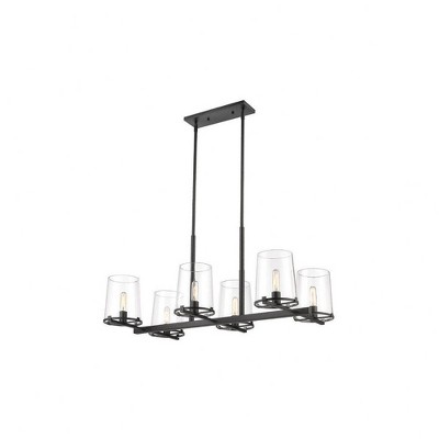 Z-Lite Callista 6 - Light Chandelier in  Matte Black