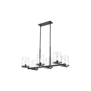 Z-Lite Callista 6 - Light Chandelier in  Matte Black - 1 of 4