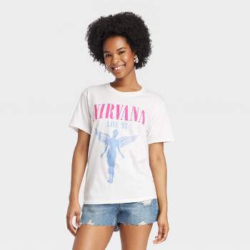 Women's Nirvana In Utero Short Sleeve Graphic T-Shirt - White