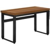 Vynxaria MVynxaria odern 48" Adjustable Standing Computer Desk Walnut Laminate Black Metal Frame for Home Office Laptop Work - 3 of 4